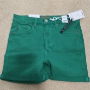 Judy Blue Vibrant Green Jean Shorts
